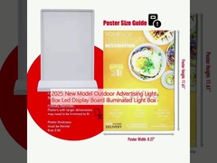 2025 Nowy model zewnętrzna Reklama Light Box Led Display Board oświetlony Light Box