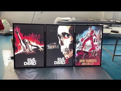 27x40 Blck Aluminun LED Light Box Ramka plakatu kina