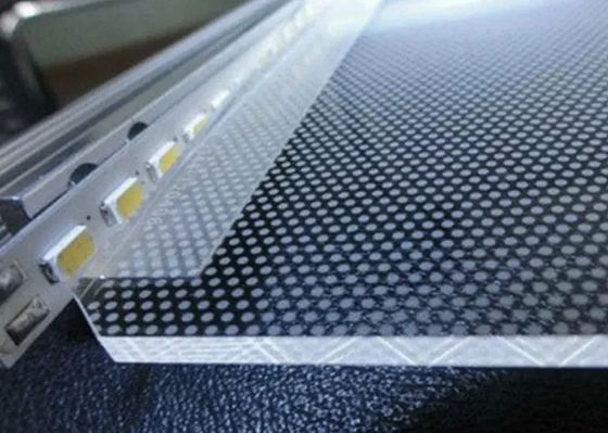 kupować Niestandardowe przejrzyste 5 mm akrylowe światło przewodniczące Płytka LED Panel światło Pmma produkcja online