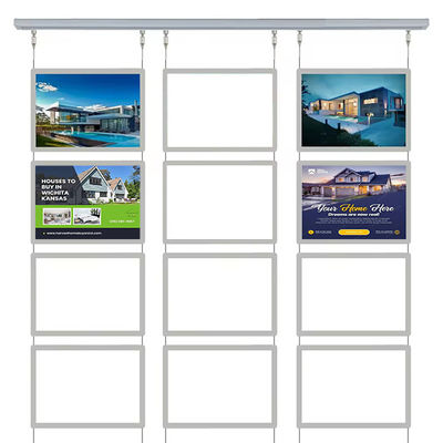 kupować Horyzontalny zawieszony kryształowy pudełko światła 210 X 297 mm Slim LED tabliczki tabliczki wyświetleniowej produkcja online