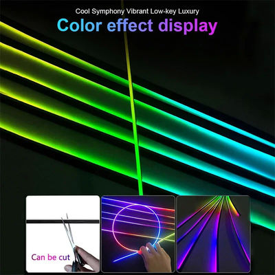 kupować 18 w 1 Auto Światło otoczenia Neon zewnętrzny pas 96MHz RGB Samochodowe światła atmosferyczne produkcja online