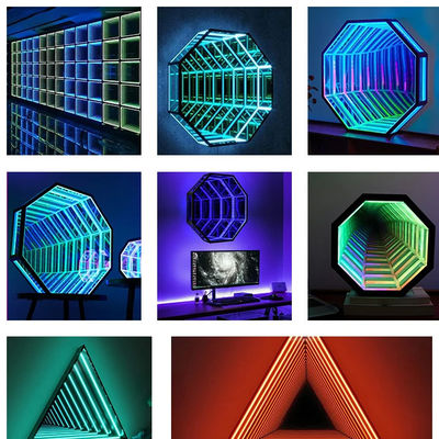 kupować 50000 godzin Żywotność Lustro Neon Sign Oktagon Infinity LED Neon Light produkcja online