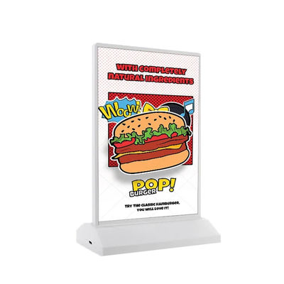 kupować Podwójnie stronne reklamy LED A4 Light Box dla menu restauracji produkcja online