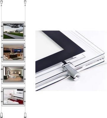 kupować A4 Landscape Crystal Light Box with Innovative Hidden Fixtures and Highest Brightness LED Backlit for Long Life No Maintenance produkcja online