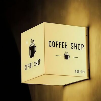 kupić Niestandardowy zewnętrzny LED Light Box Sign z energooszczędnym oświetleniem do reklamy biznesowej produkcja online