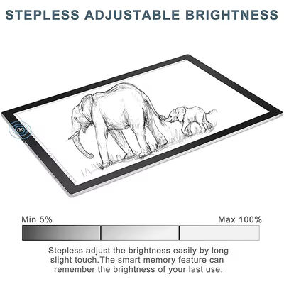 Animacja Ultra Slim Led Tracing Light Pad 210 X 297mm Reklamowe pudełka świetlne