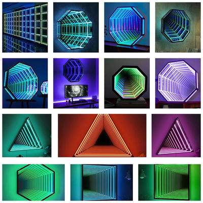 3D lustro Neon znak 220V zmieniający kolor Neon znak dla strefy rozrywki