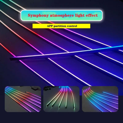 12V wielobarwne światła otoczenia samochodu LED RGB oświetlenie na imprezy nocne