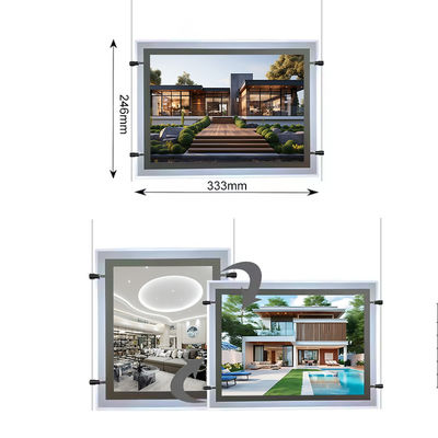 Ekran wystawowy Ultra Slim A4 Light Box Backlit Acrylic Panel Display Crystal Light Box z napięciem wejściowym DC12V DC24V