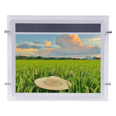 SMD LED Crystal Light Box Srebrny Reklamowy Neon Box 2835 LED Strip Panel akrylowy